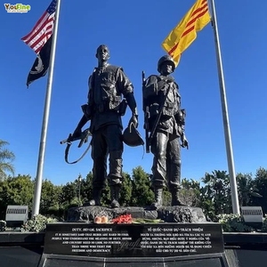 Escultura de Guerrero de Bronce del Memorial de la Guerra de Vietnam para Exteriores - Product Image 6