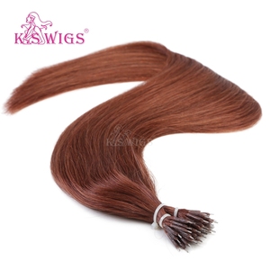 Cheveux Remy chinois 100% naturels en gros, avec anneaux nano, cuticules alignées, vierges, double épaisseur, sans perte, couleur mèches, cheveux raides naturels. - Product Image 4
