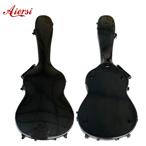 Étui rigide en fibre de carbone Aiersi <span class=keywords><strong>3K</strong></span> à armure sergé pour guitare classique - Product Image 1