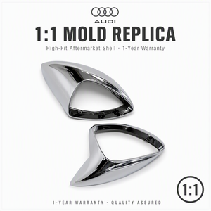 Coques de rétroviseurs <span class=keywords><strong>Hoshi</strong></span> pour Audi A8, coques de rétroviseurs plaquées haute luminosité, réfléchissantes - Product Image 6
