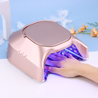 Lampe à ongles UV LED rechargeable sans fil professionnelle 86W, robuste, pour usage en salon, avec intérieur finition miroir
