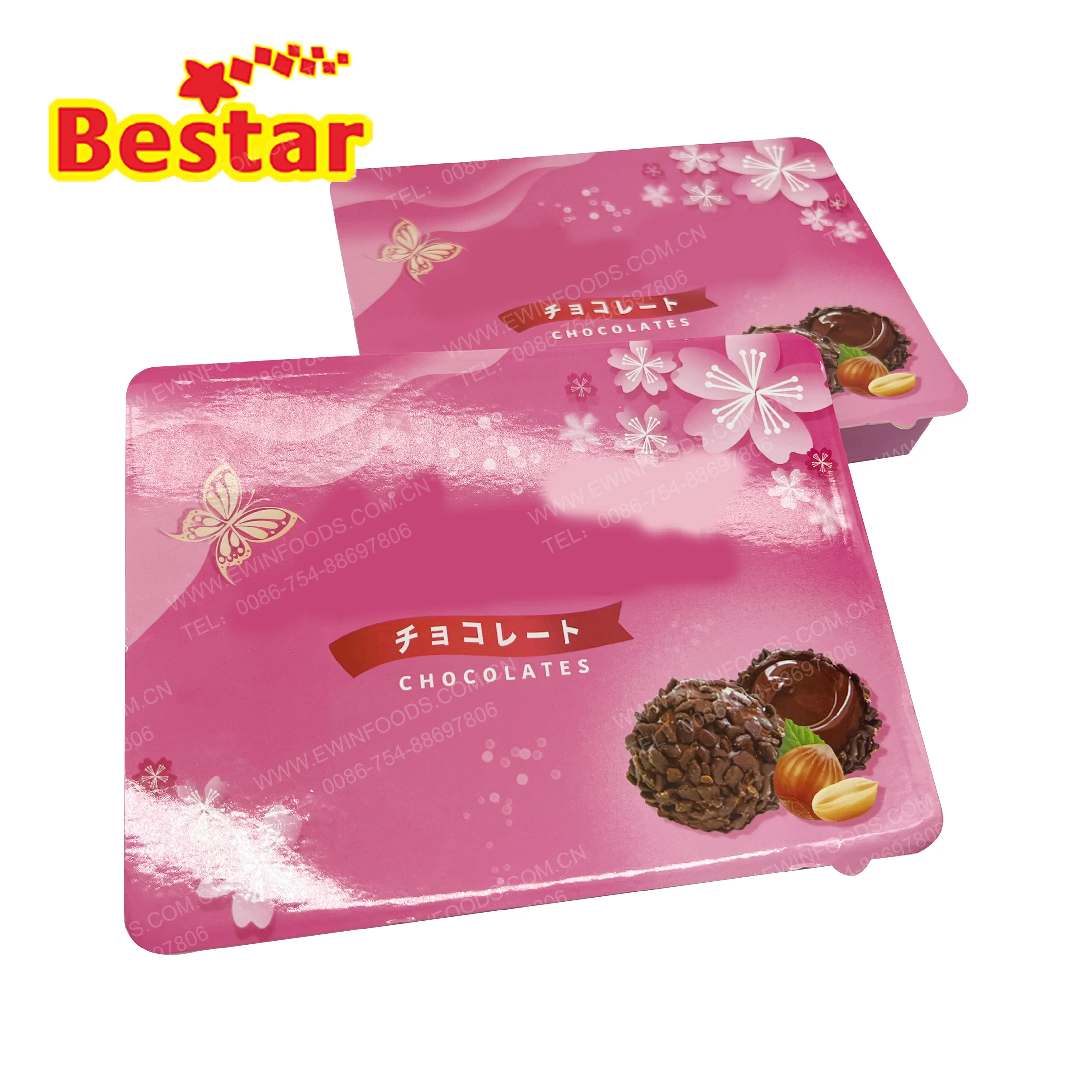 Chocolate with peanut high quality delicious biscuit made from green material healthy snack square shape twelve units