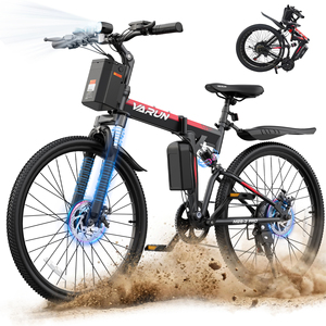 Vélo Électrique Pliable 26 pouces en Stock Local UE/Royaume-Uni, 250W 48V 7.8Ah, Batterie Amovible, Écran LCD, Accélérateur à 3 Niveaux d'Assistance, Vente en Gros - Product Image 1