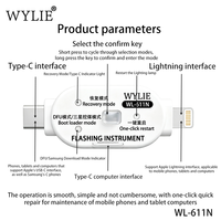 WYLIE WL-611N Dual-Head DFU Flashing Tool mit Ein-Klick-Modusschalter, automatischer Erkennung und Boot-Loader-Wiederherstellung für iPhone und Android