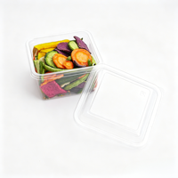 Emballages personnalisés, sûrs, jetables, recyclables, boîtes en plastique transparentes pour biscuits, gâteaux, pain, salades, emballages de boulangerie en PET avec couvercles