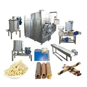 Lifetime after-sales support Cheap Wholesale Egg Roll Producing Machine Two Head Egg Roll Wafer Roll Automatic Machine