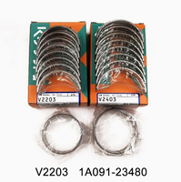 Jeu de rondelles de butée en acier inoxydable pour moteur de tracteur V2203, positionnement axial du vilebrequin, pièces de rechange OEM 1A091-23540