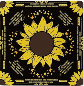 Tapis de Mahjong Pliable de Luxe en Néoprène au Design Élégant, Tapis de Jeu de Mahjong <span class=keywords><strong>Tournesol</strong></span> Jaune <span class=keywords><strong>pour</strong></span> Jeux de Société et Poker - Product Image 1