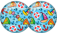 Ballon de jeu gonflable pour enfants de 130 mm en PVC imprimé, fabriqué en Europe, vente en gros