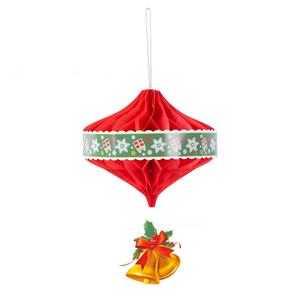 <b>Red</b> White Green Christmas Honeycomb Ball Hanging Decoration Snowflake Decoration Santa Claus Honeycomb <b>Paper</b> Ornaments - Product Image 3
