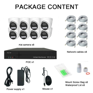ระบบกล้องวงจรปิดรักษาความปลอดภัย 8CH 4K POE พร้อมชุด NVR และกล้องโดม 4MP 5MP 8MP มองเห็นภาพสีในเวลากลางคืน พร้อมระบบติดตามการเคลื่อนไหวของมนุษย์ - Product Image 3