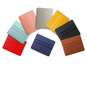 Portafoglio Sottile in Pelle PU con 2 Scomparti per Carte, Minimalista, Blocco RFID, Logo Personalizzabile, per Uomo e <span class=keywords><strong>Donna</strong></span>, Regalo Promozionale - Product Image 1
