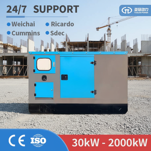 เครื่องกำเนิดไฟฟ้าดีเซล 40 กิโลวัตต์ สำหรับเครื่องจักรก่อสร้าง - เครื่องยนต์เทอร์โบชาร์จ กำลังสูงสุด 44 กิโลวัตต์ 50/60 เฮิรตซ์ แบบเงียบ พร้อมระบบ ATS สำหรับงานหนัก - Product Image 1