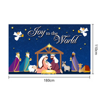 2023 nuevo conjunto de Navidad pintado a mano Feliz Navidad Natividad decoración serie
