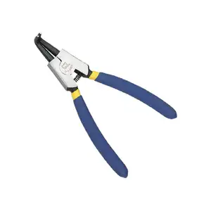 American style finely polished snap ring pliers with double dip handle,external curve