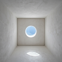 Tragaluz Circular BOCHARM para Sala de Estar Moderna y Lujosa - Ventana de Techo Fija de Aluminio de Gran Diámetro