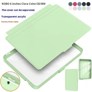 Funda Protectora para Lector de Libros Electrónicos KOBO de 6 Pulgadas, Clara Color/2E/BW, Acrílica, Desmontable, 10 Colores Disponibles, Venta al Por Mayor - Product Image 1