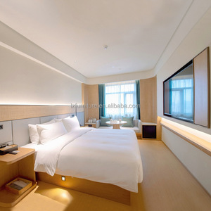 Customizable <b>Low</b> Cost Wood Hotel <b>Bed</b> & Mattress Sets with Wood <b>Frame</b> Headboard Bedding and Nightstands OEM ODM Factory Supplier - Product Image 6