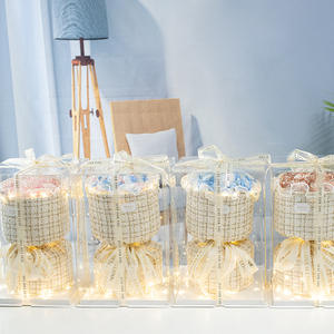 Gran oferta, papel de regalo de floristería de lujo de alta calidad, tela de punto bordada, papel de regalo floral para ramos - Product Image 5