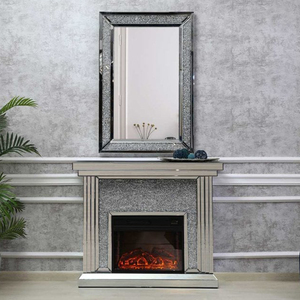 โรงงานโดยตรงตกแต่งห้องนั่งเล่น WXWF-1104บดเพชรกระจกที่ทันสมัยเตาผิงยืนฟรีเตาผิงในร่ม Firep - Product Image 1