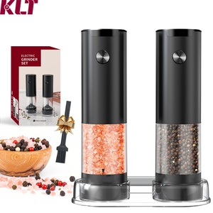 Molinillo de Sal y Pimienta Automático de Plástico, Juego de Molinillos de Sal y Pimienta con Logotipo Personalizado, Juego de Molinillos de Sal y Pimienta Eléctricos - Product Image 1
