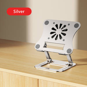 Support pliable réglable en alliage d'aluminium pour ordinateur portable avec <span class=keywords><strong>ventilateur</strong></span> de refroidissement pour tablette <span class=keywords><strong>PC</strong></span> de 10 à <span class=keywords><strong>17</strong></span> <span class=keywords><strong>pouces</strong></span> - Product Image 6