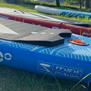 Planche de SUP gonflable EVASION E9 Rouge 297*76*13cm Dropstitch+PVC+EVA 15 PSI Ensemble complet avec pagaie, pompe, sac de transport, aileron et leash pour lacs - Product Image 6