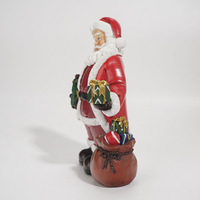 Sculpture personnalisée en résine époxy de Père Noël, art populaire, décoration artistique de Noël pour salon, style européen transfrontalier