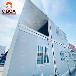Cbox Hotel Modular Prefabricado de 2 Pisos Personalizado con Pared de Cristal para Habitaciones de Resort, Casa Contenedor de Paquete Plano - Product Image 3