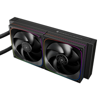 Thermalright Frozen HORIZON 240 DIGITAL ARGB, kontrol kecepatan Hitam aluminium tembaga penyerap panas casing komputer