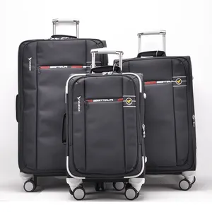 Тканевые сумки для путешествий с вышивкой, заводская цена, чемодан на колесиках, рекламная тележка, чемодан высокого качества, 3 комплекта
