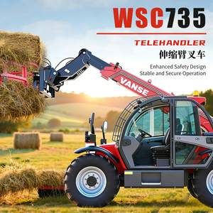 WSC735 Telescopic Handler <span class=keywords><strong>Wheel</strong></span> <span class=keywords><strong>Loader</strong></span> Diesel Berkualitas Tinggi 4WD untuk Konstruksi, Pertanian & Penanganan Material - Product Image 4