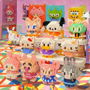 Bloques de Construcción de Micropartículas Compatibles, Animales, Naturaleza, Modelo Educativo de Ensamblaje, Juguete de Plástico ABS, 40 Piezas, Escala 1:1 - Product Image 2