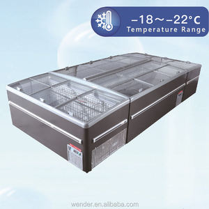 Congelador Comercial con Puerta de Vidrio, Sin Escarcha, Tipo Isla, para Supermercado, Exhibición de Productos - Product Image 3