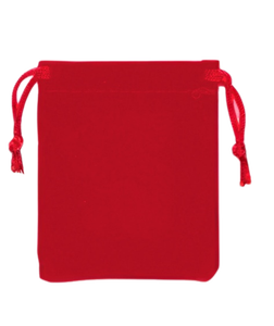 Pochettes en velours rouge personnalisées avec logo, petits sacs à cordon pour bijoux, emballage cadeau pour colliers et boucles d'oreilles - Product Image 5