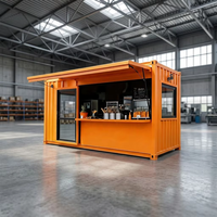 Conteneur mobile polyvalent pour bureaux, salons de thé, cafés, bars à domicile et centres commerciaux - Design contemporain commercial