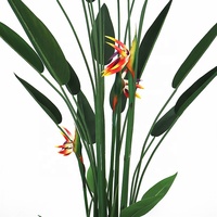 Plante artificielle Strelitzia réaliste au toucher, 180 cm, pour intérieur, extérieur, maison, bureau, hôtel