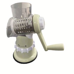 Hand Roller Multi-Functional Vegetable Cutter Round Rotary Cheese Grater Veggie <b>Potato</b> Chopper Fruit & Vegetable Slicer Tool - Product Image 5