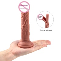 Mini Pene Artificial de Silicona, Palo de Masturbación para Mujeres Adultas, Tapón Anal Suave, Modelo de Silicona Líquida para Entrada Anal