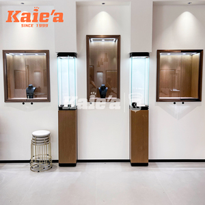 Cao Cấp Cửa hàng đồ trang sức thiết kế tùy chỉnh kính hiển thị tủ thương mại LED ánh sáng Cửa hàng đồ trang sức thiết kế nội thất - Product Image 2