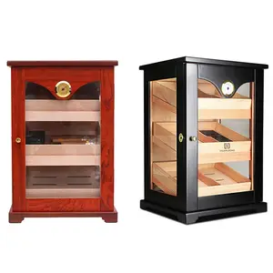 Kiểm Soát Nhiệt Độ Khô Tủ Lưu Trữ Điện Cigar Phụ Kiện Hiển Thị Tủ Hộp Humidor Cho 100 Xì gà