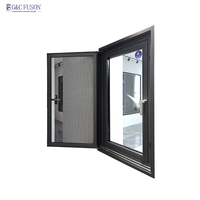 NFRC As2047 CE Estándar Thermal Break Casement Ventanas de aluminio Florida Hurricane Impact House Villas fijas Acero inoxidable