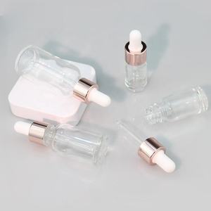 5ml 10ml 15ml 20ml 30ml 50ml 100mL Frasco cuentagotas de vidrio transparente Botella de líquido de élite de aceite esencial con pipeta cuentagotas - Product Image 5