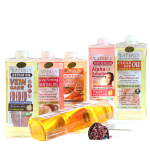 OEM Laverly Stock 1000ml Citron Blanchissant Visage Corps Correcteur Huile Réparatrice Vitamine C Huile d'Or Essentielle pour Anti-Taches Vieillissement - Product Image 1