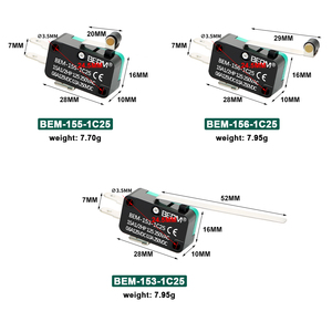 <span class=keywords><strong>Microswitch</strong></span> V-15/151/152/153/154/155/156 mini chuyển đổi nút Micro Thiết bị chuyển mạch - Product Image 3