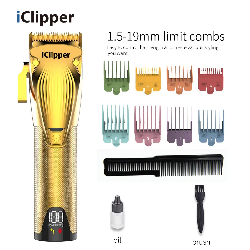 IClipper-K31s الشعر آلة قطع الكهربائية مقص الشعر صالون الرجال الكهربائية مشابك شعر