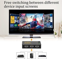 Commutateur HDMI SYONG 4K 30Hz avec télécommande, sortie 3-en-1 pour PS4, PS3, HDTV 30Hz 4K, commutateur HDMI avec télécommande