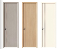 Portes en bois Haotian, insonorisées et résistantes à l'humidité, écologiques, personnalisables
