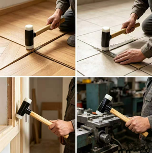Martello per installazione con testa in nylon, manico in legno <span class=keywords><strong>di</strong></span> <span class=keywords><strong>noce</strong></span> e impugnatura testurizzata, utensile manuale per fai da te - Product Image 3