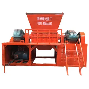 Zhengzhou waste fabric clothes shredding machine/steel plate/truck tires shredder